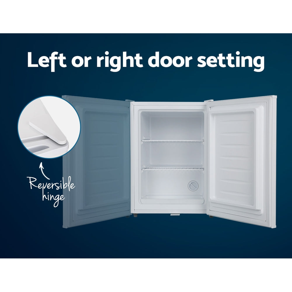 Devanti Upright Freezer Portable Refrigerator Home Office Mini Fridge Cooler 60L Devanti