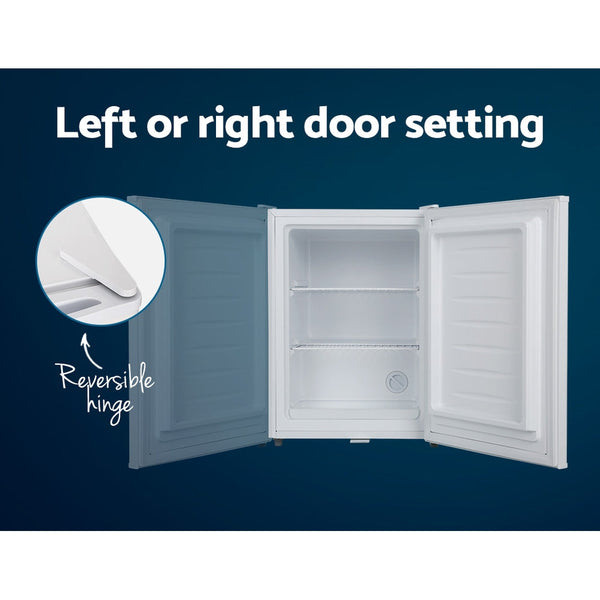 Devanti Upright Freezer Portable Refrigerator Home Office Mini Fridge Cooler 60L Devanti
