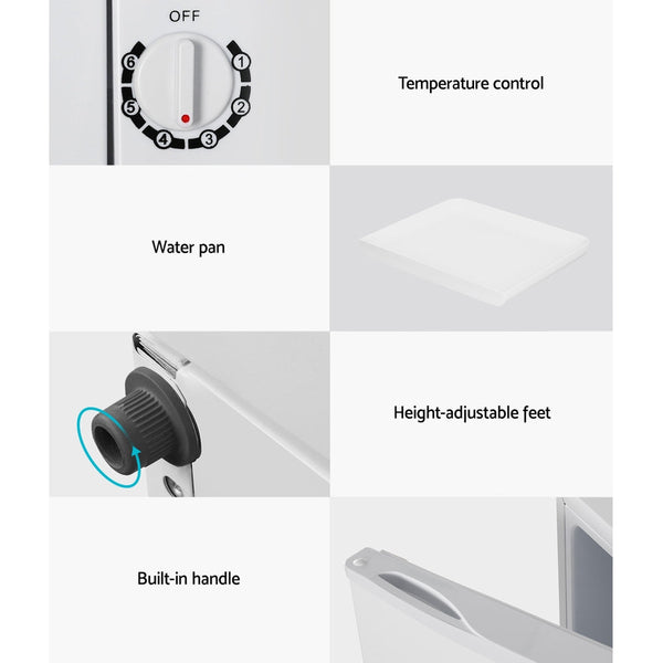 Devanti Upright Freezer Portable Refrigerator Home Office Mini Fridge Cooler 60L Devanti