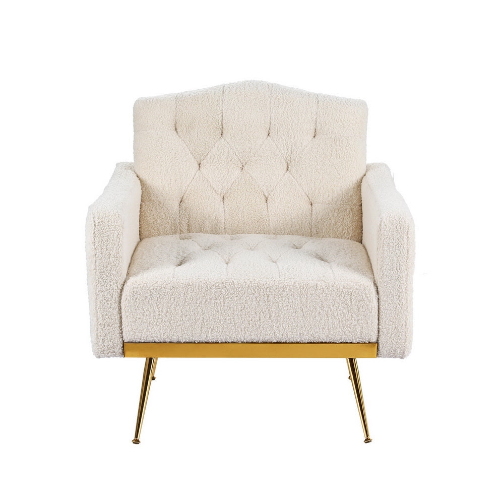 Artiss Armchair Boucle Beige Nicole Artiss