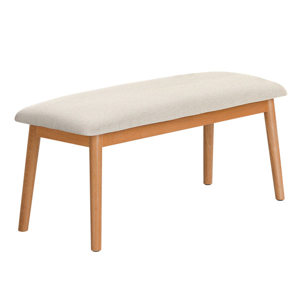 Artiss Dining Bench Upholstery Seat Stool Chair Cushion Furniture Oak 106cm Artiss