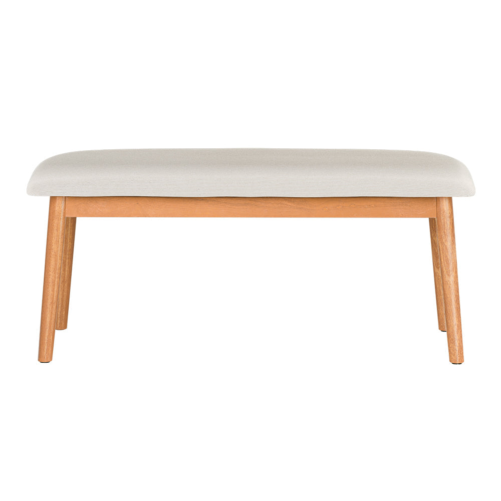 Artiss Dining Bench Upholstery Seat Stool Chair Cushion Furniture Oak 106cm Artiss