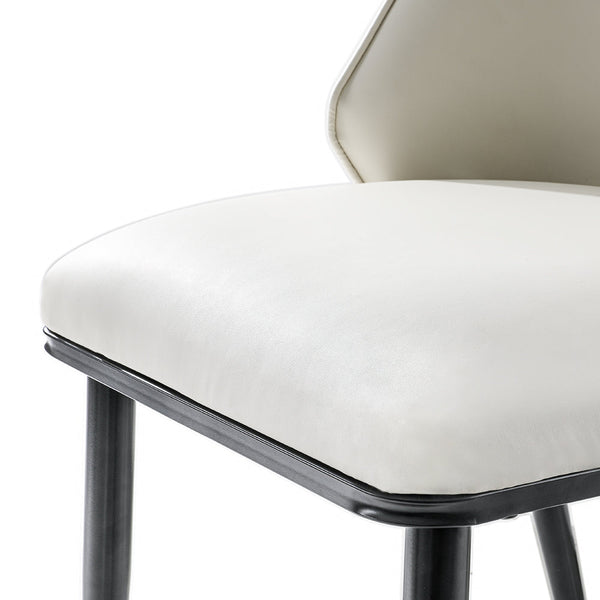 Artiss Dining Chairs Wooden Chair Kitchen Cafe Faux Leather Padded Seat Set Of 2 Artiss