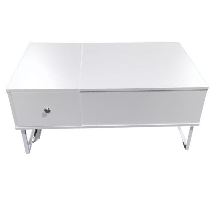 Lift Up White Coffee Table With Storage Does not apply