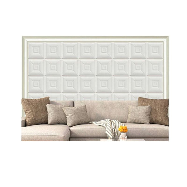 3D Foam Wall Edge Strip Self Adhesive Baseboard Waist Line Boarder 5PCS Does not apply