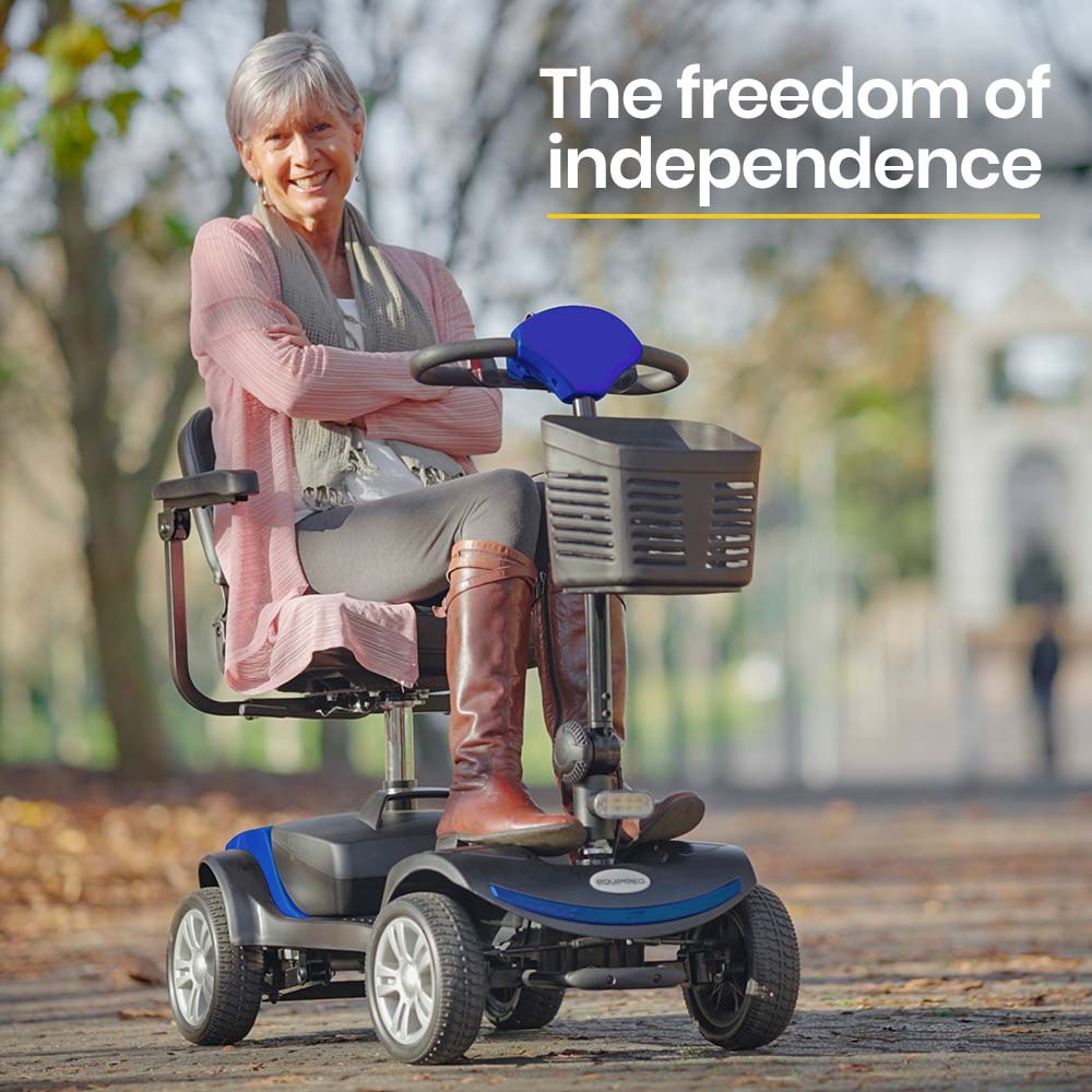 EQUIPMED Mobility Scooter Electric Motorised 4 Wheel Power Portable Folding EQUIPMED