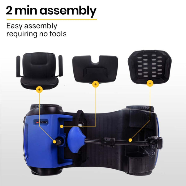 EQUIPMED Mobility Scooter Electric Motorised 4 Wheel Power Portable Folding EQUIPMED