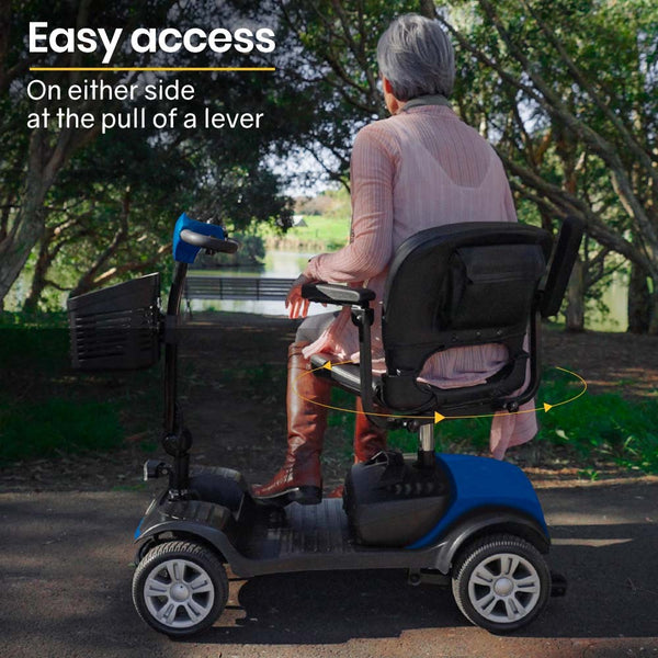 EQUIPMED Mobility Scooter Electric Motorised 4 Wheel Power Portable Folding EQUIPMED