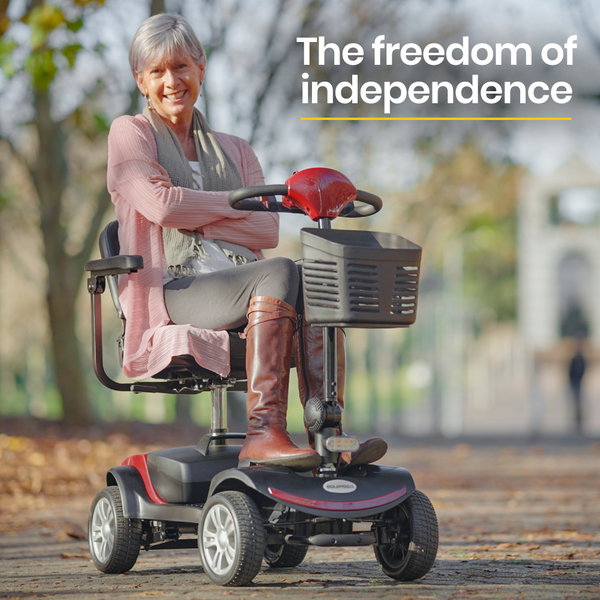 EQUIPMED Mobility Scooter Electric Motorised Power Portable 4 Wheel Folding EQUIPMED