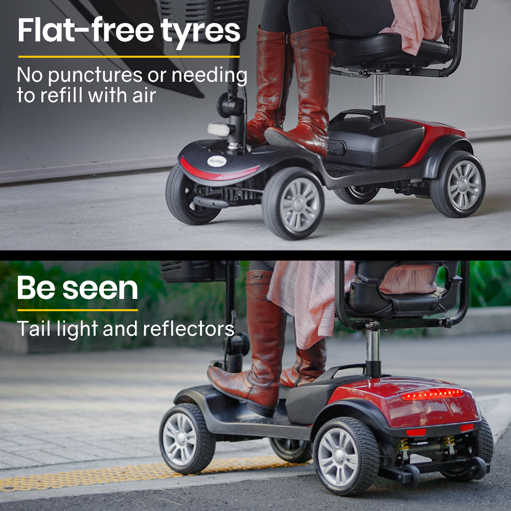 EQUIPMED Mobility Scooter Electric Motorised Power Portable 4 Wheel Folding EQUIPMED