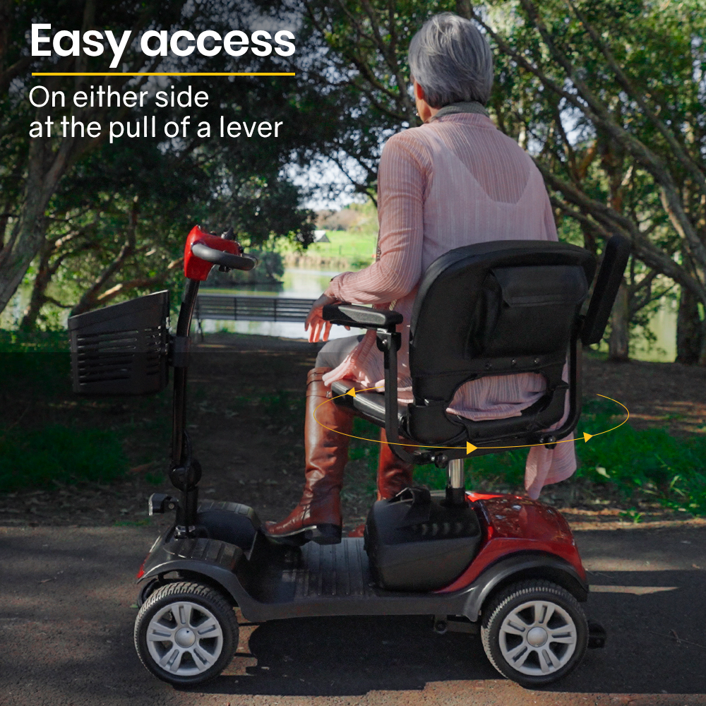 EQUIPMED Mobility Scooter Electric Motorised Power Portable 4 Wheel Folding EQUIPMED