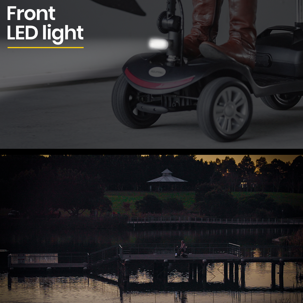EQUIPMED Mobility Scooter Electric Motorised Power Portable 4 Wheel Folding EQUIPMED