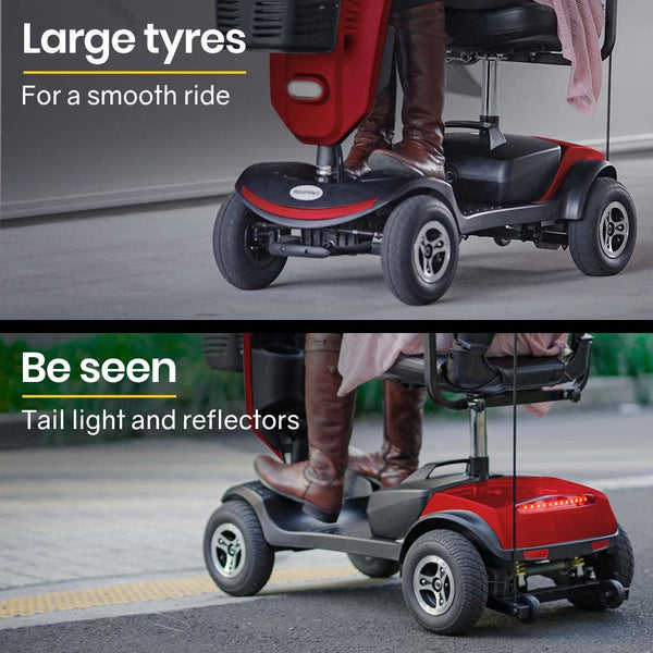 EQUIPMED Mobility Scooter For Elderly Motorized Electric Older Adults 4 Riding EQUIPMED