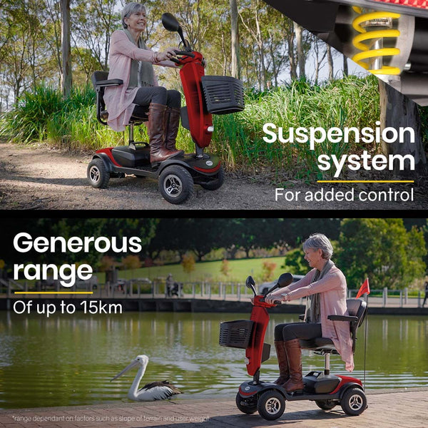 EQUIPMED Mobility Scooter For Elderly Motorized Electric Older Adults 4 Riding EQUIPMED