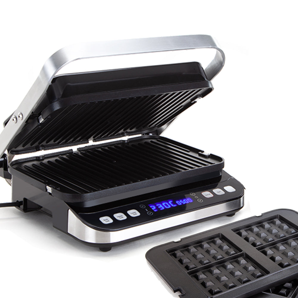 EUROCHEF EUC-CG7 Smart Multi Contact Grill Sandwich Panini Press Maker Fast Cafe Style EuroChef