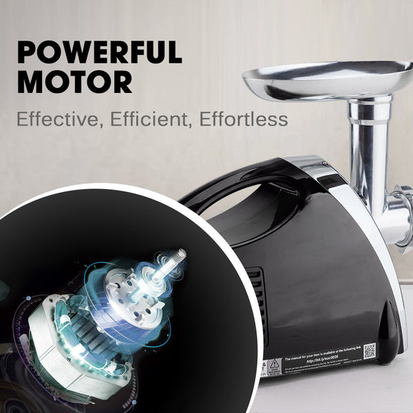 EuroChef 2800W Electric Meat Grinder Mincer Sausage Filler Kibbe Maker Stuffer Kitchen EuroChef