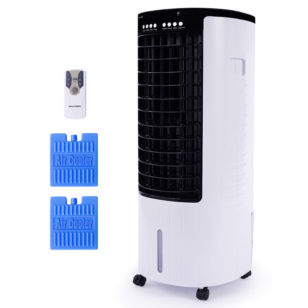 POLYCOOL 12L Portable Evaporative Air Cooler 24 Hour Timer 4 in 1 Cooling Fan Polycool