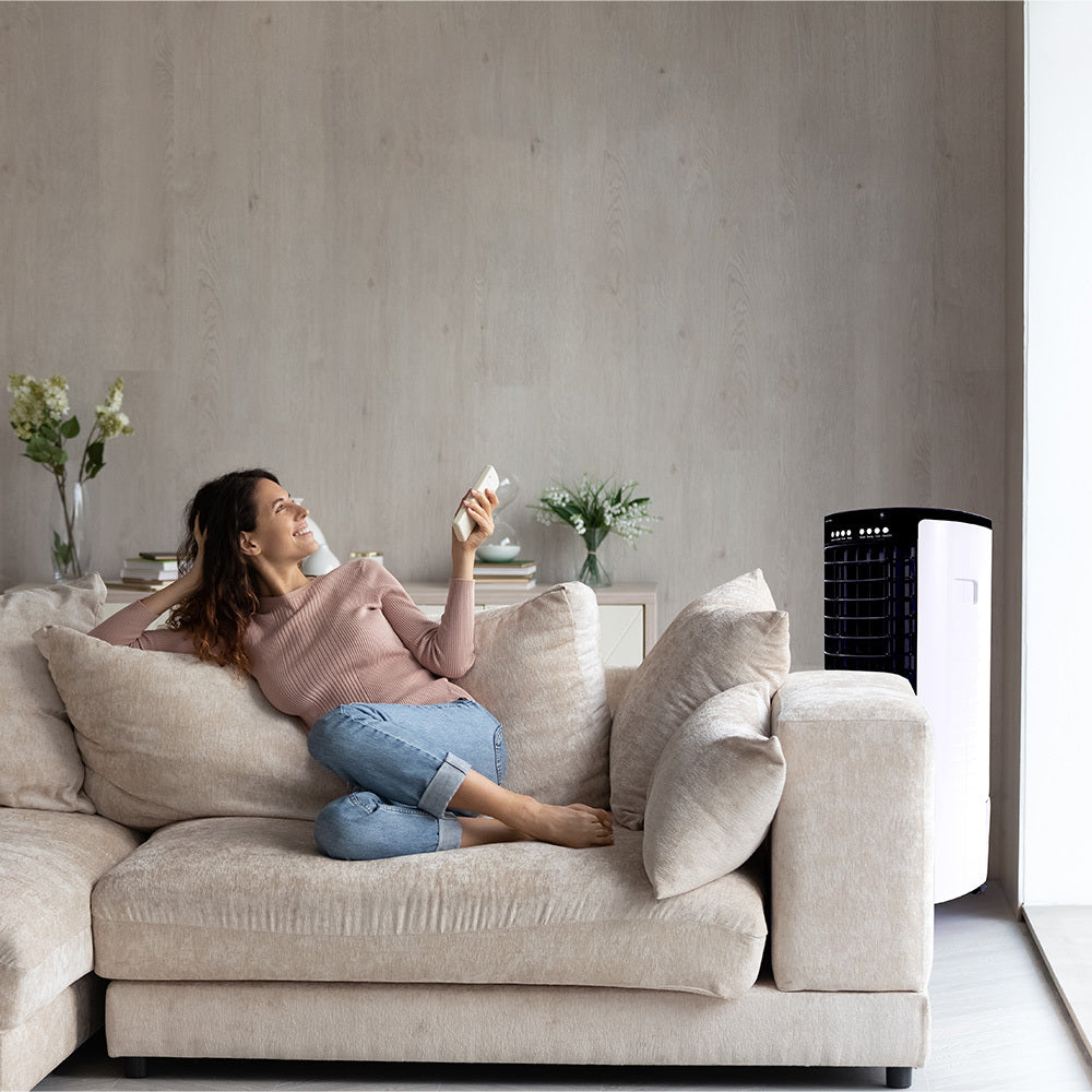 POLYCOOL 12L Portable Evaporative Air Cooler 24 Hour Timer 4 in 1 Cooling Fan Polycool