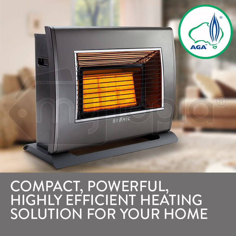 BROMIC Supaheat II LPG Indoor Gas Heater Room Floor Portable Flueless Radiant Does not apply