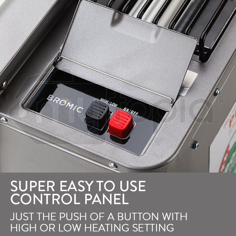 BROMIC Supaheat II LPG Indoor Gas Heater Room Floor Portable Flueless Radiant Does not apply