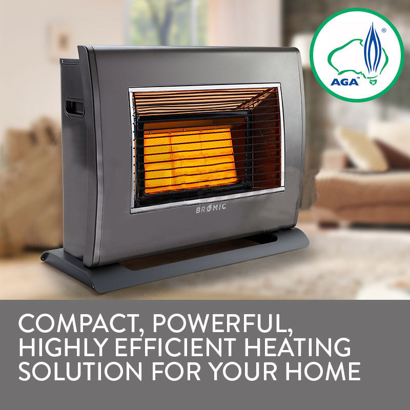 BROMIC Supaheat II Natural Gas Indoor Room Heater Portable Floor Flueless Does not apply