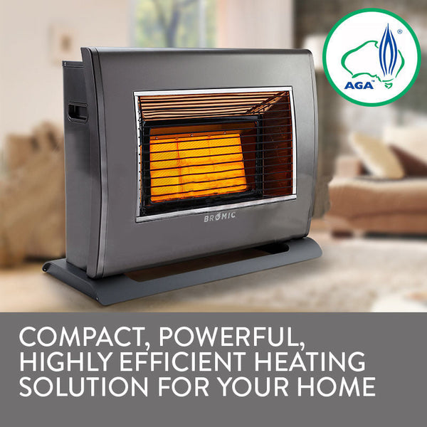 BROMIC Supaheat II Natural Gas Indoor Room Heater Portable Floor Flueless Does not apply