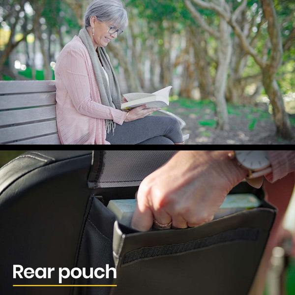 EQUIPMED Electric Mobility Scooter Portable Folding for Elderly Older Adult, SmartRider Black & Blue EQUIPMED