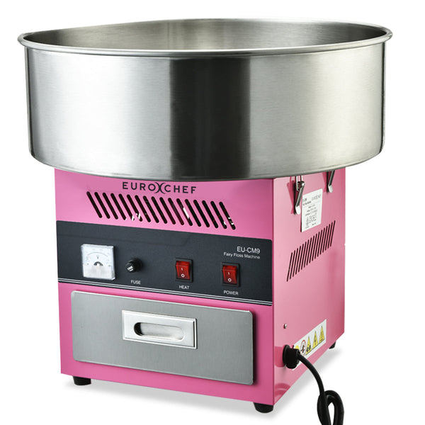 EUROCHEF 1000W Commercial Cotton Candy Machine Fairy Floss Maker EuroChef