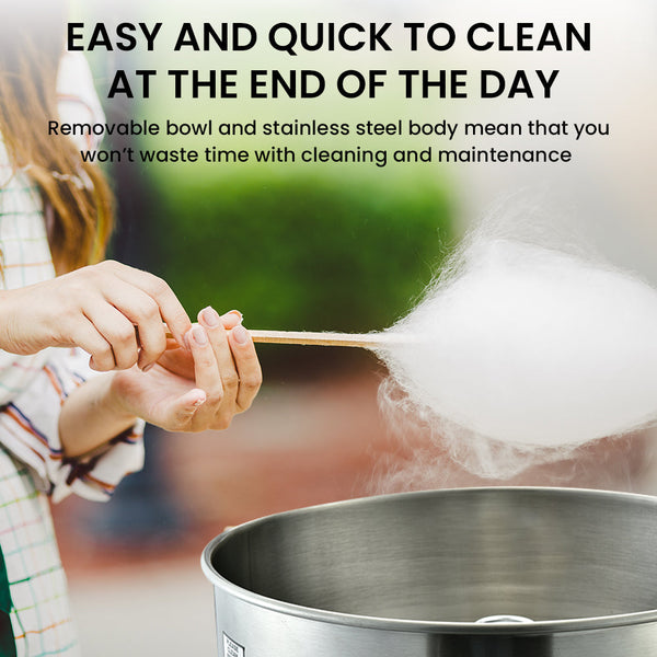 EUROCHEF 1000W Commercial Cotton Candy Machine Fairy Floss Maker EuroChef