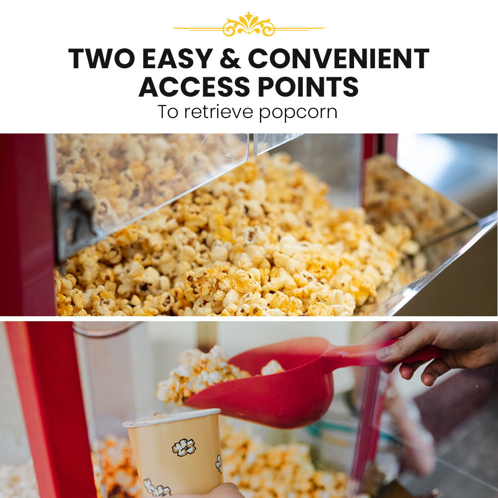 EUROCHEF Commercial Electric Popcorn Maker Machine Pop Corn Popper Cooker EuroChef