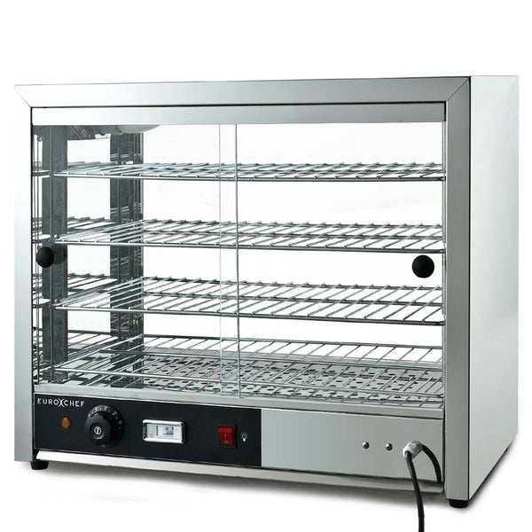 EUROCHEF Electric Food Warmer Display, 1000W, 4-Tier Stainless Steel EuroChef