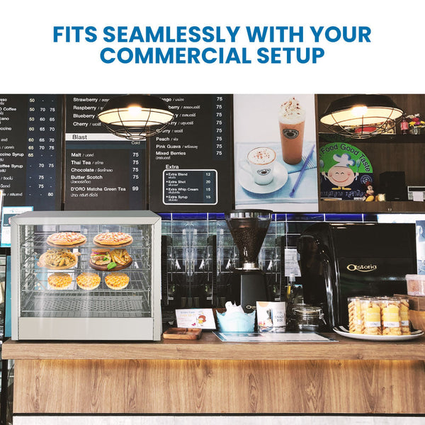 EUROCHEF Electric Food Warmer Display, 1000W, 4-Tier Stainless Steel EuroChef