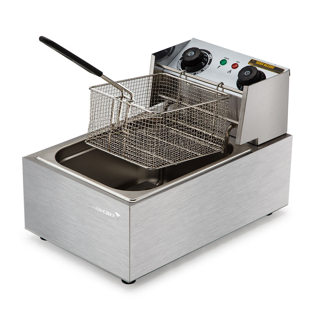 EuroChef Commercial Electric Deep Fryer Frying Basket Chip Cooker Fry Scoop EuroChef