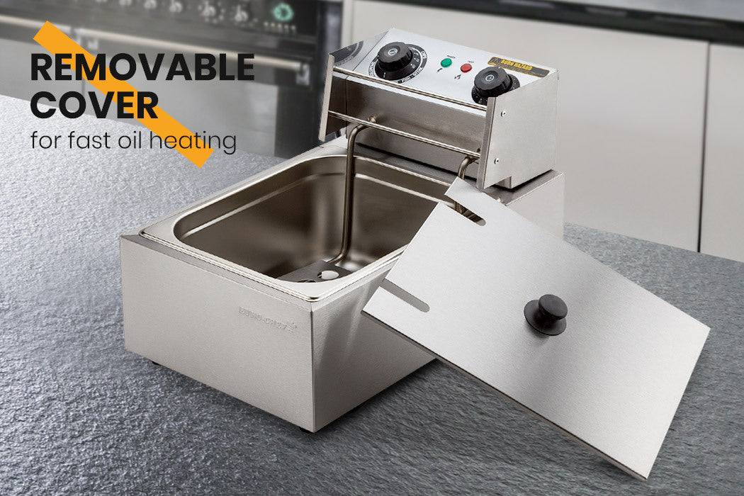 EuroChef Commercial Electric Deep Fryer Frying Basket Chip Cooker Fry Scoop EuroChef