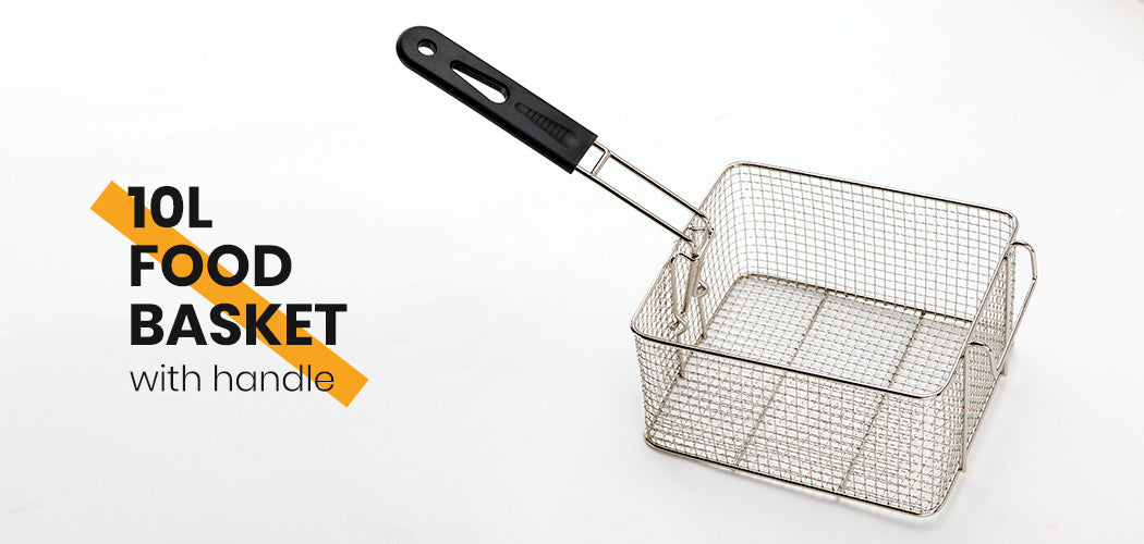 EuroChef Commercial Electric Deep Fryer Frying Basket Chip Cooker Fry Scoop EuroChef