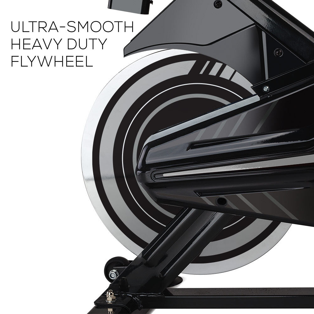 PROFLEX Spin Bike Flywheel Commercial Gym Exercise Home Fitness Grey PROFLEX