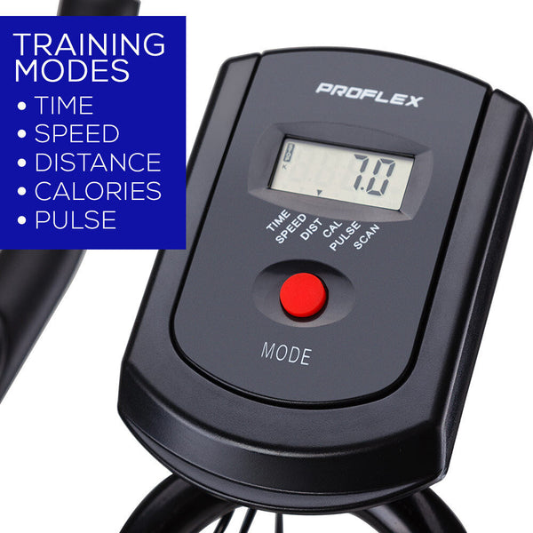 PROFLEX Spin Bike Flywheel Commercial Gym Exercise Home Fitness Grey PROFLEX