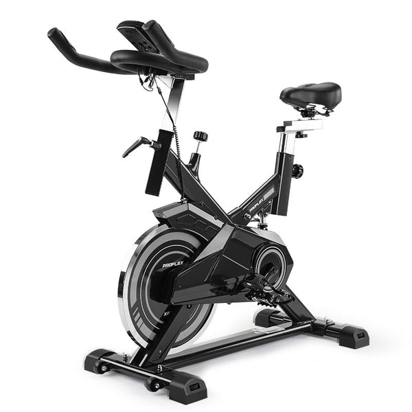 PROFLEX Spin Bike - Flywheel Commercial Gym Exercise Home Workout Grey PROFLEX