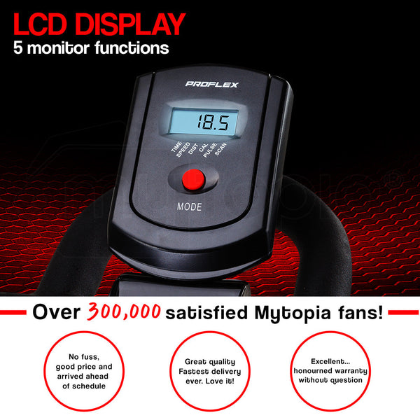 PROFLEX Commercial Spin Bike Flywheel Exercise Home Workout Gym - Red PROFLEX