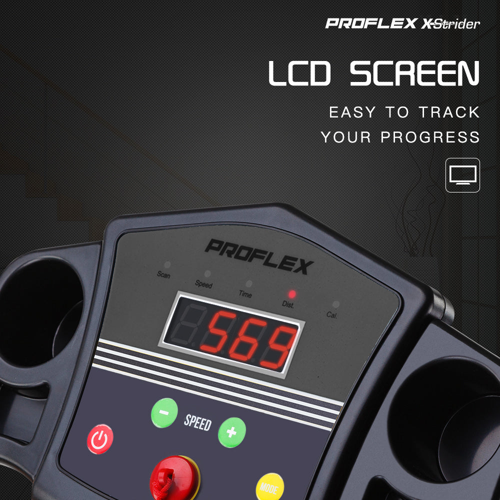 PROFLEX Mini Walking Electric Treadmill Compact Exercise Machine Fitness Equipment Does not apply