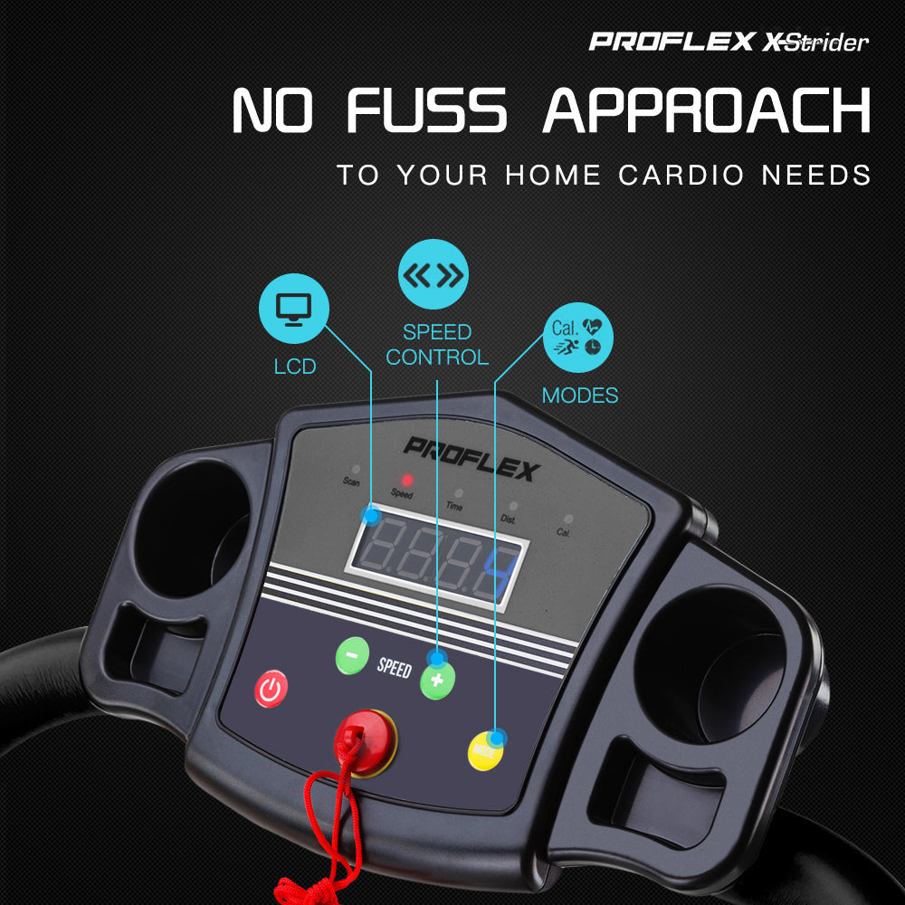 PROFLEX Mini Walking Electric Treadmill Compact Exercise Machine Fitness Equipment Does not apply