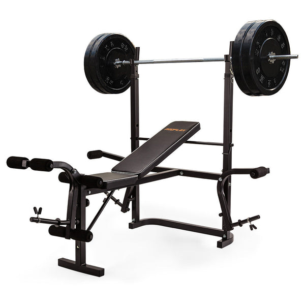 PROFLEX 7in1 Weight Bench Press Multi-Station Home Gym Leg Curl Equipment Set PROFLEX