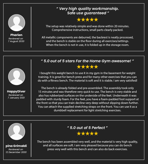 PROFLEX Weight Bench Workout Gym Press Adjustable Lifting Fitness Folding Bands PROFLEX