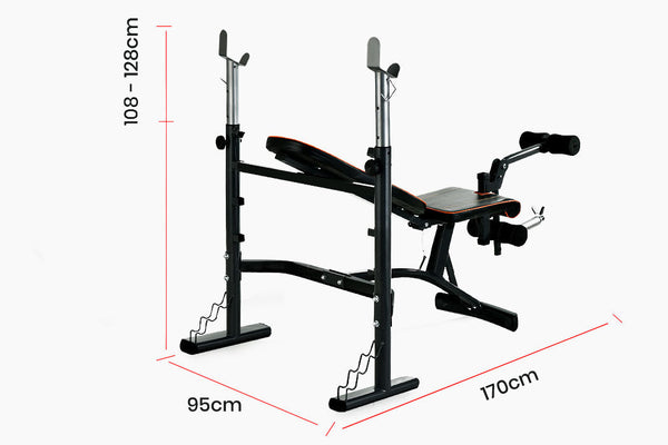 PROFLEX Weight Bench Workout Gym Press Adjustable Home Lifting Fitness Incline PROFLEX
