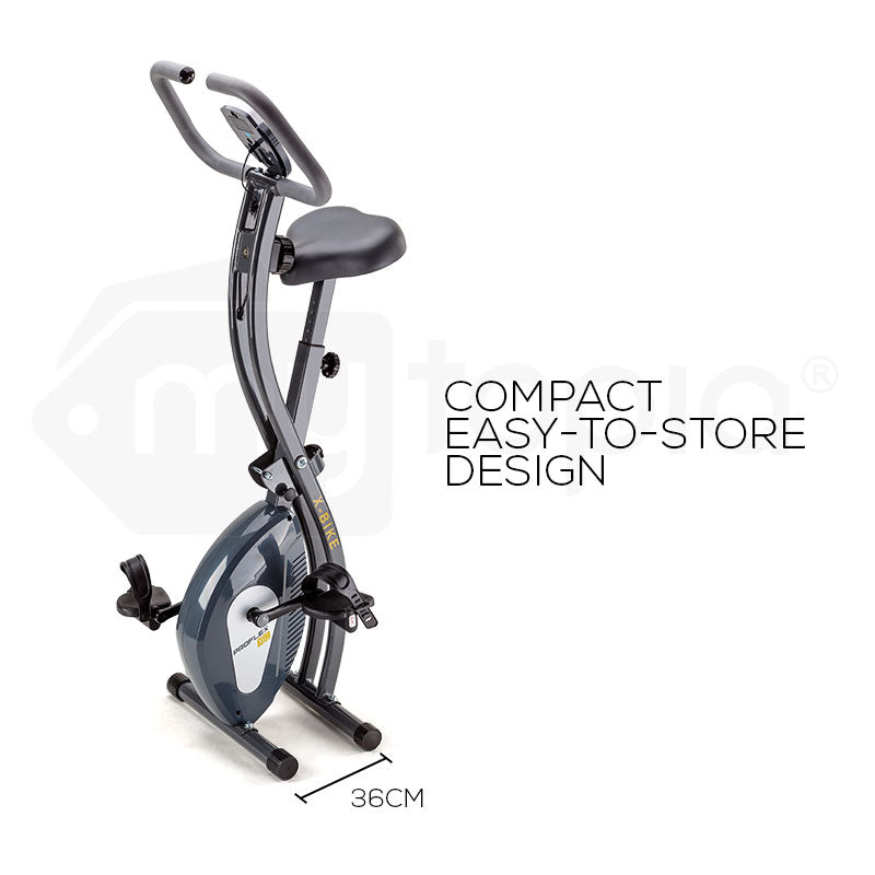 PROFLEX Folding Magnetic Exercise X-Bike - Bicycle Cycling Flywheel Fitness PROFLEX