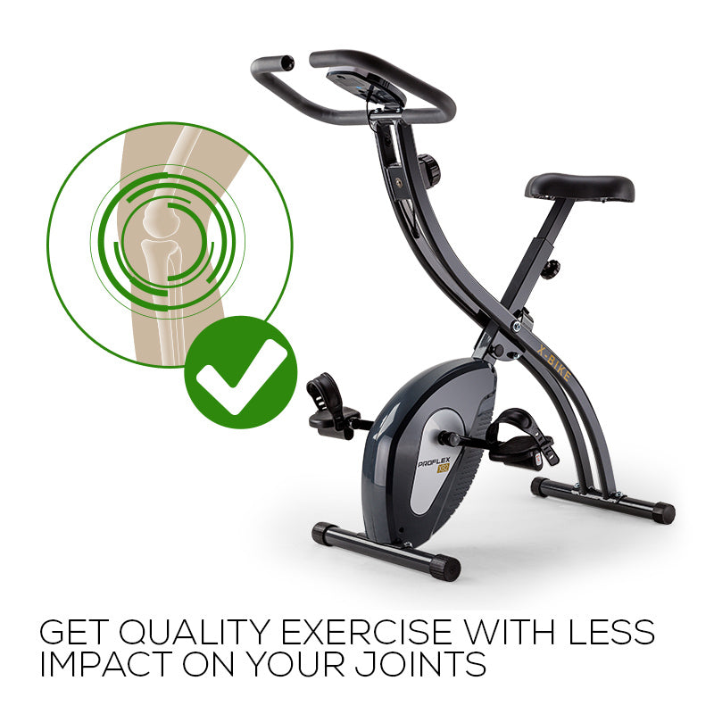 PROFLEX Folding Magnetic Exercise X-Bike - Bicycle Cycling Flywheel Fitness PROFLEX