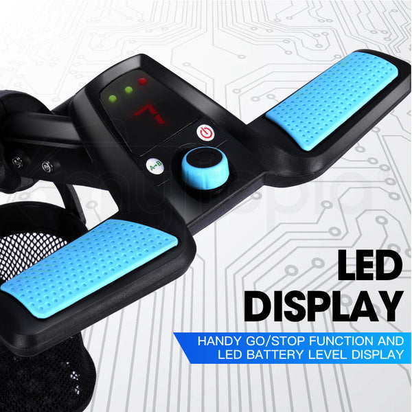 THOMSON Golf Buggy Electric Trolley Automatic Motorised Foldable Cart LED Black Thomson