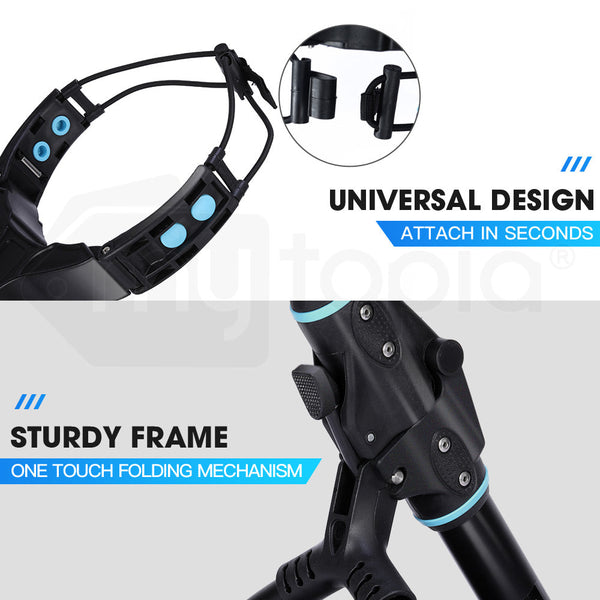 THOMSON Golf Buggy Electric Trolley Automatic Motorised Foldable Cart LED Black Thomson