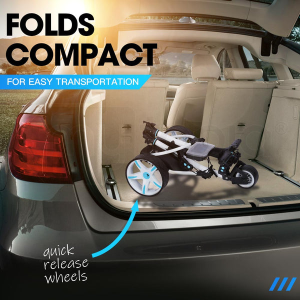 THOMSON Golf Buggy Electric Trolley Automatic Motorised Foldable Cart Powered Thomson