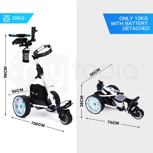 THOMSON Golf Buggy Electric Trolley Automatic Motorised Foldable Cart Powered Thomson